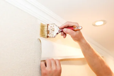 Pose de papier peint à Bretagne-d'Armagnac — revêtements muraux et toiles de verre